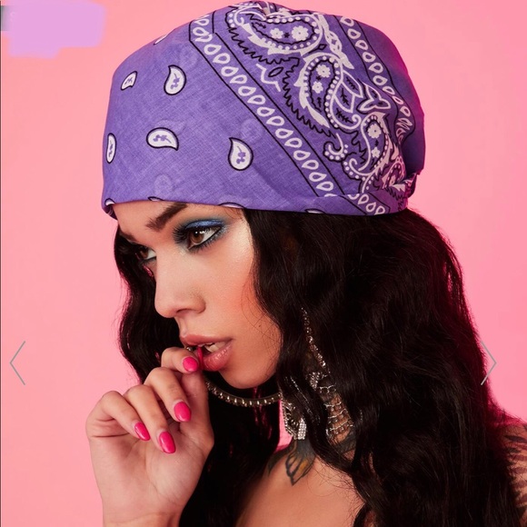 AMETHYST REBEL RODEO BANDANA SCARF - Picture 3 of 3